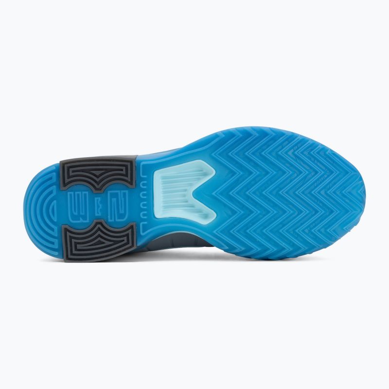 Scarpe da basket uomo Nike LeBron Witness 9 cool grey/glacier ice/aurora blue 4