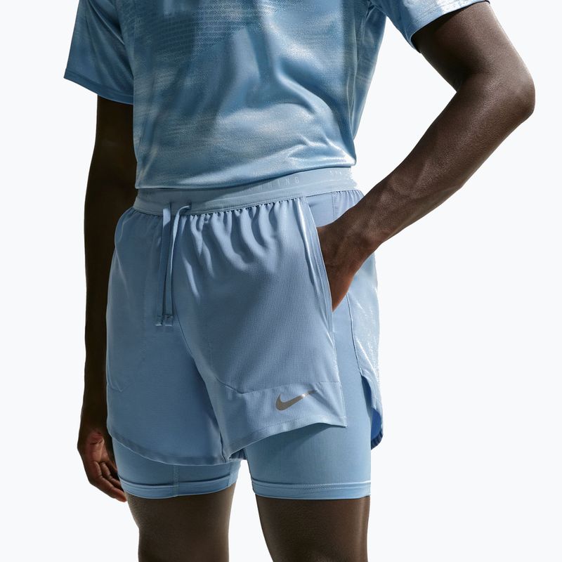 Spodenki do biegania męskie Nike Stride Dri-Fit Hybrid 5" work blue 5