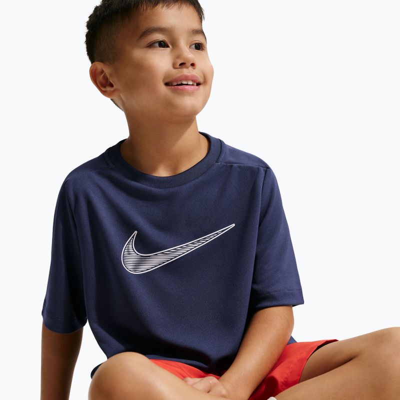 Maglietta per bambini Nike Multi Dri-Fit midnight navy/white 5