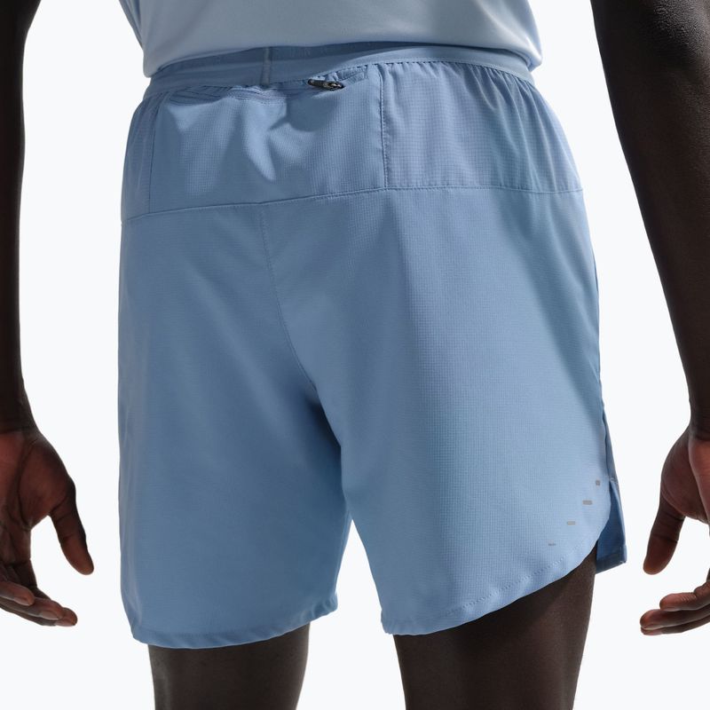 Pantaloncini da running da uomo Nike Stride Dri-Fit Brief-Lined 7" work blue 4