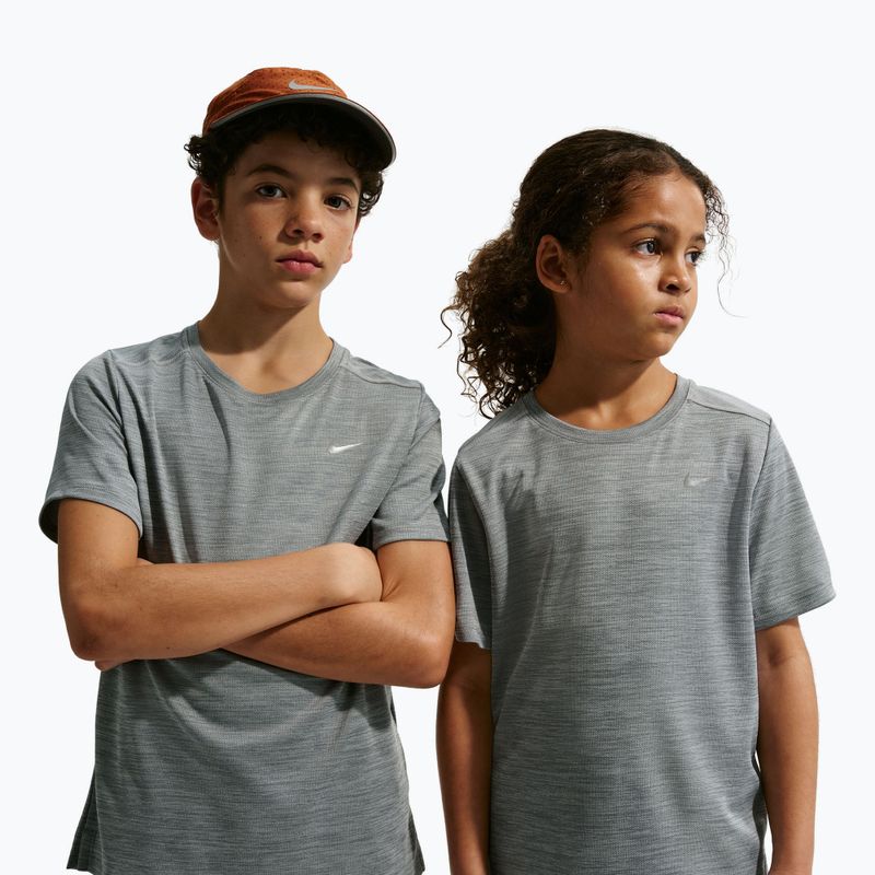 Maglietta per bambini Nike Miler smoke grey/heather