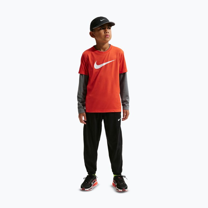 Pantaloni da bambino Nike Pro Dri-Fit black/smoke grey/white 2
