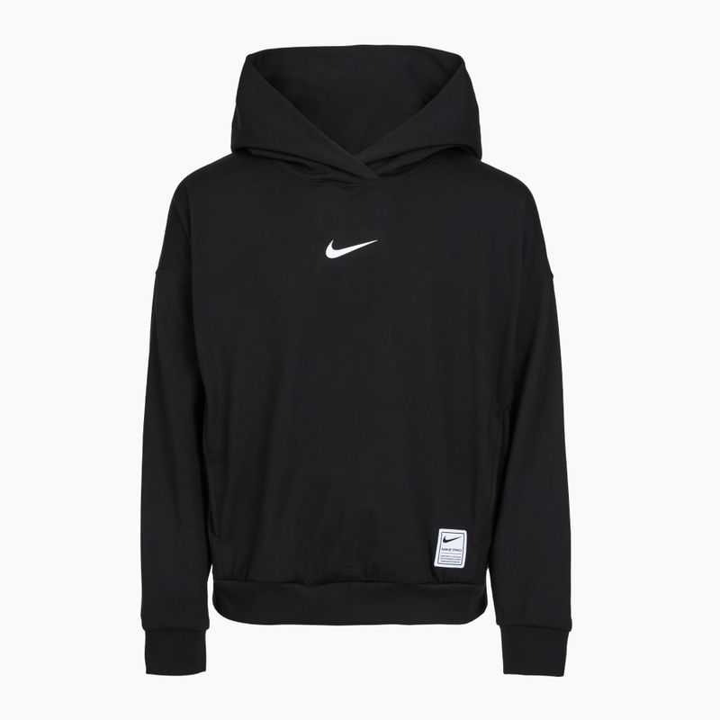 Felpa per bambini Nike Pro Dri-Fit Pullover Hoodie black/white 8