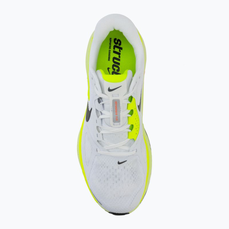 Scarpe running uomo Nike Structure Plus white/pure platinum/volt/black 5
