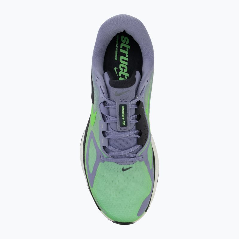 Scarpe da running uomo Nike Structure Plus iron purple/off black-sail/voltage green 5