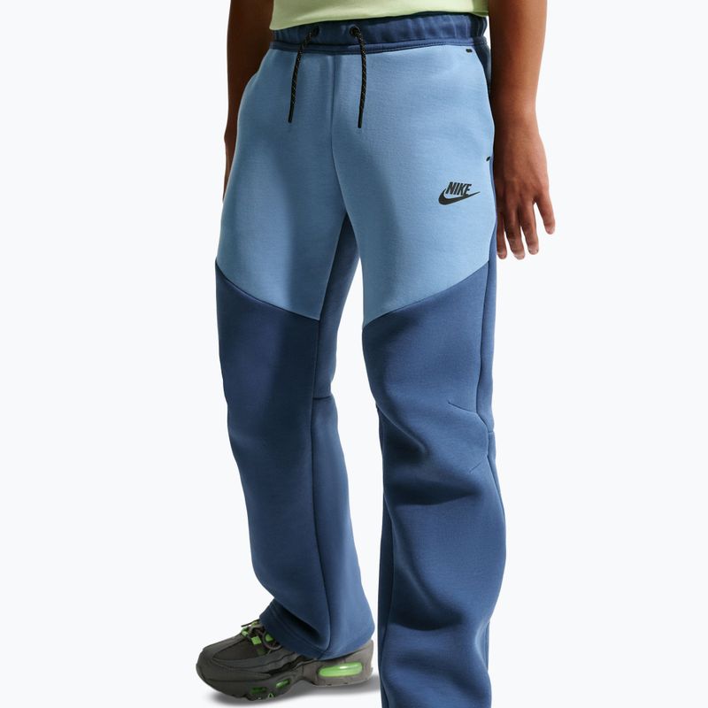 Pantaloni per bambini Nike Sportswear Tech Fleece mystic navy/work blue/black/black 4