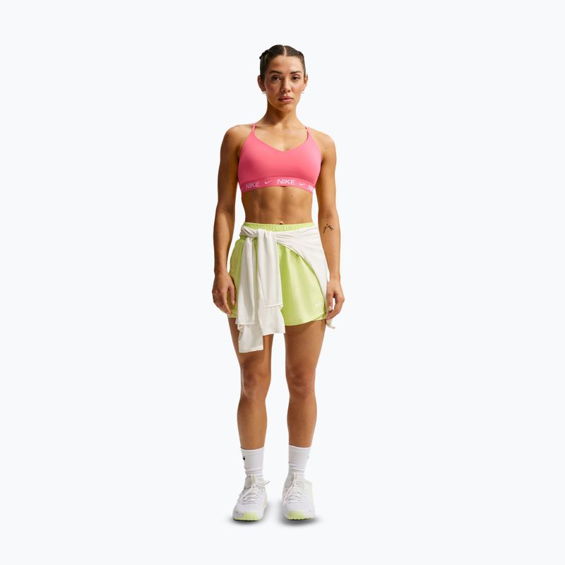 Reggiseno sportivo Nike Dri-Fit Indy Light Support sea coral/sea coral/white 3