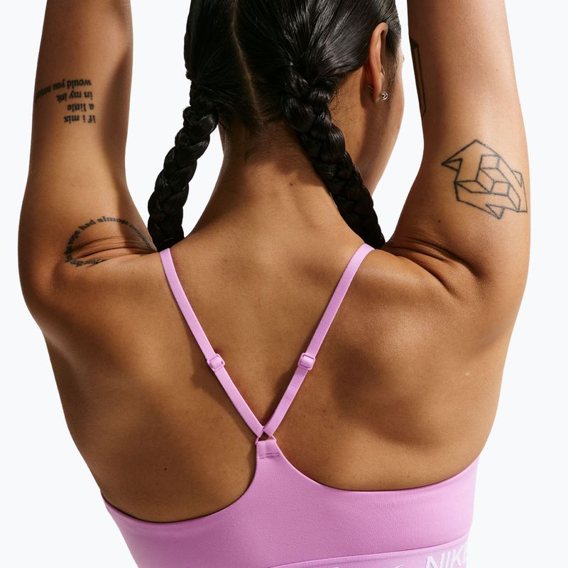 Reggiseno sportivo Nike Dri-Fit Indy Light Support light magenta/light magenta/white 5