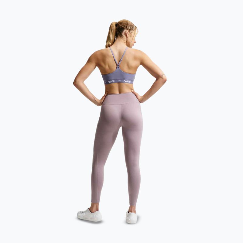 Reggiseno sportivo Nike Dri-Fit Indy Light Support iron purple/iron purple/white 3