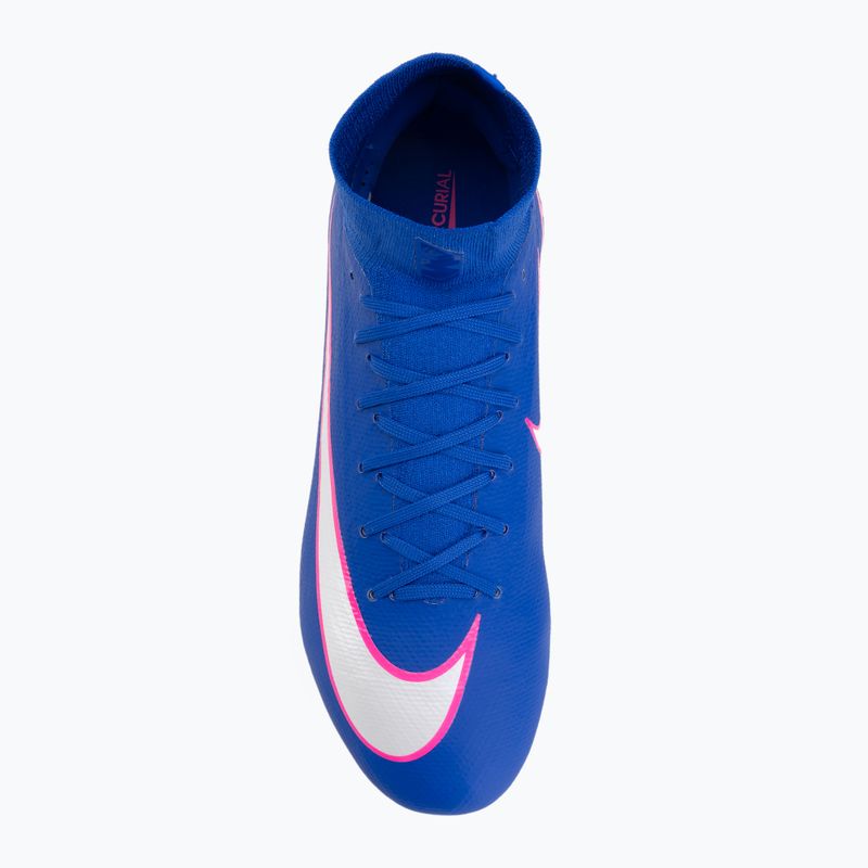 Scarpe da calcio uomo Nike Mercurial Superfly 10 Pro FG race blue/white 5