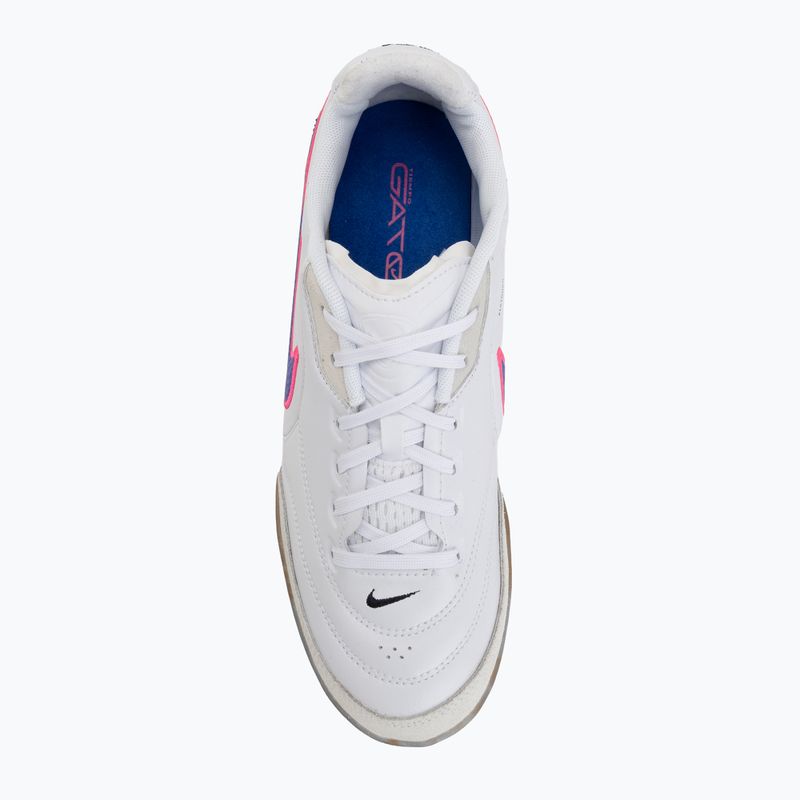 Scarpe da calcio uomo Nike Streetgato white/pink blast/racer blue 5