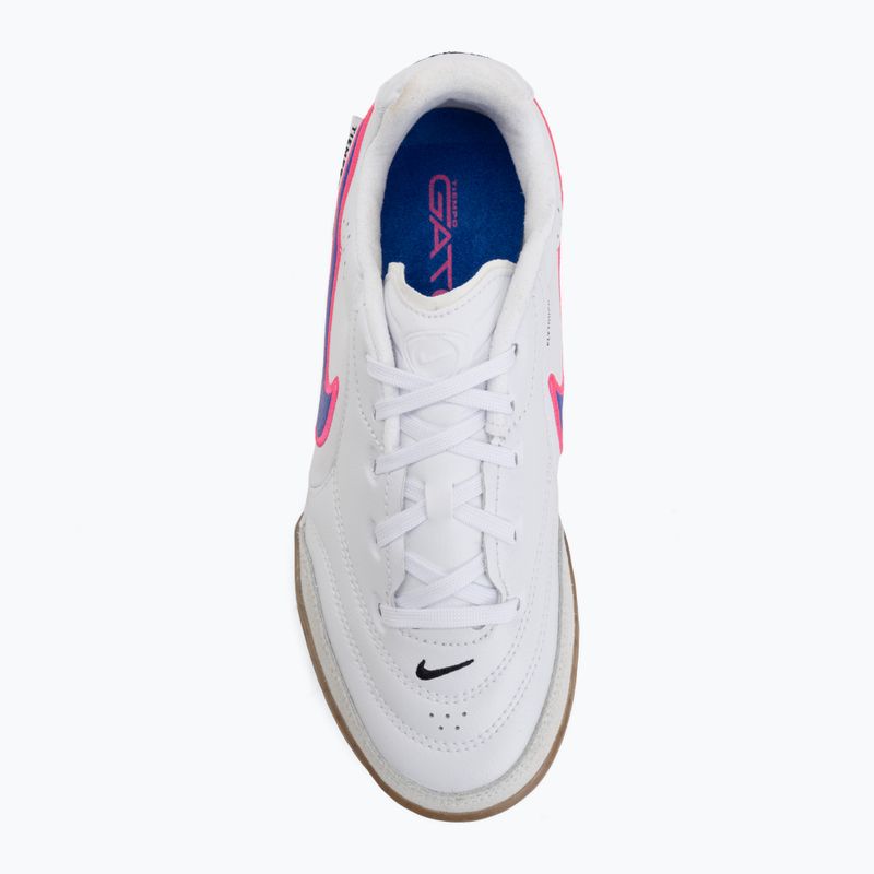 Scarpe da calcio junior Nike Tiempo Streetgato Jr white/pink blast/racer blue 5