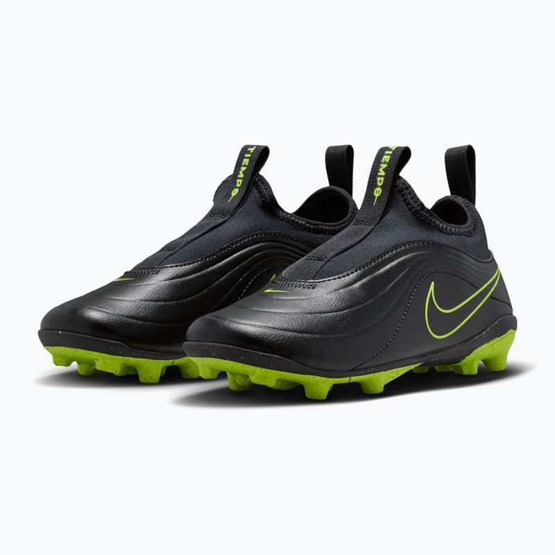 Scarpe da calcio junior Nike Tiempo Maestro Flex Jr FG/MG PS black/volt/black 3