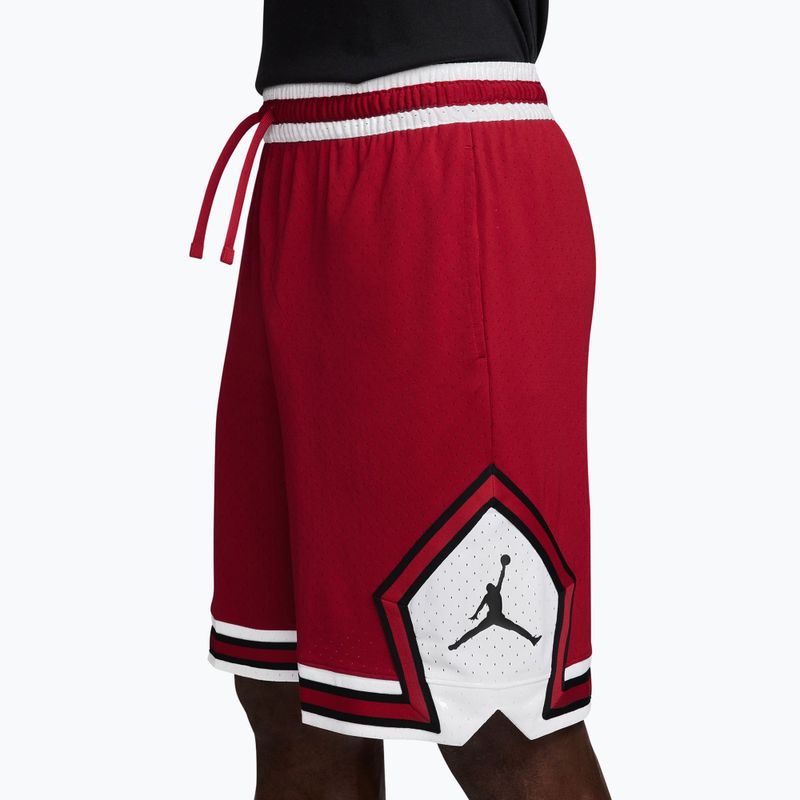 Pantaloncini da basket da uomo Jordan Sport Dri-FIT 9" Diamond gym red/white/gym red 3