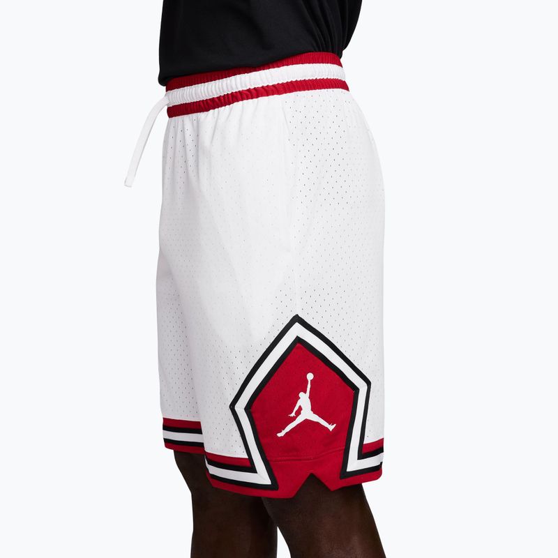 Pantaloncini da basket uomo Nike Jordan Sport Dri-FIT 9" Diamond white/gym red/white 3
