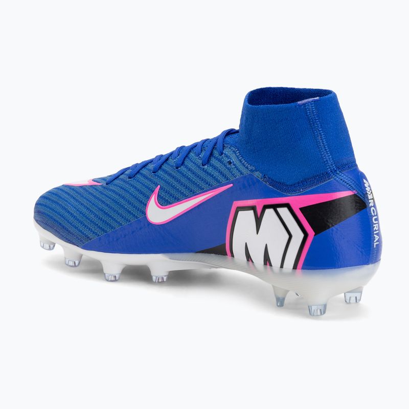 Scarpe da calcio uomo Nike Mercurial Superfly 10 Elite AG-Pro racer blue/white 3