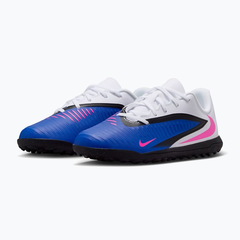 Scarpe da calcio junior Nike Jr. Phantom 6 Low Club TF racer blue/white/pink blast 3