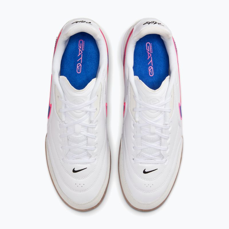 Scarpe da calcio uomo Nike Streetgato white/pink blast/racer blue 5