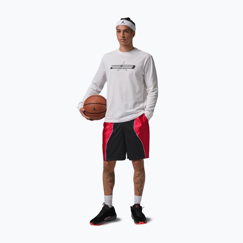 Pantaloncini da basket da uomo Nike Jordan Sport black/white/gym red 2
