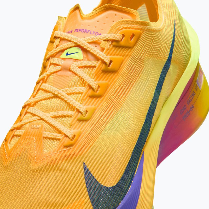 Scarpe da running uomo Nike Vaporfly 4 citron pulse/laser orange/indigo burst 8