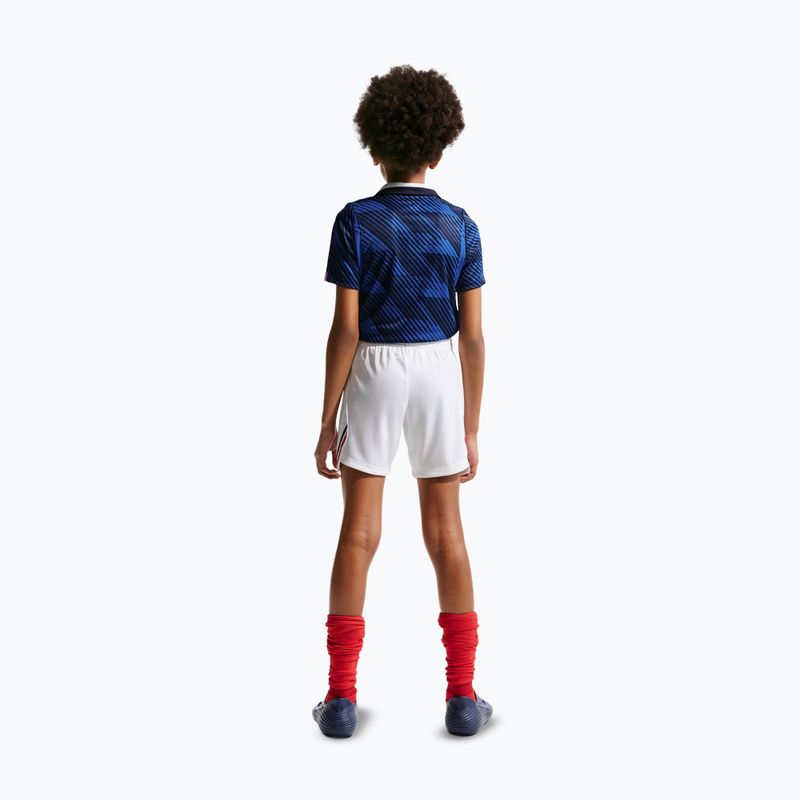 Pantaloncini da calcio per bambini Nike FFF 2026 Stadium Home white/metallic copper 3