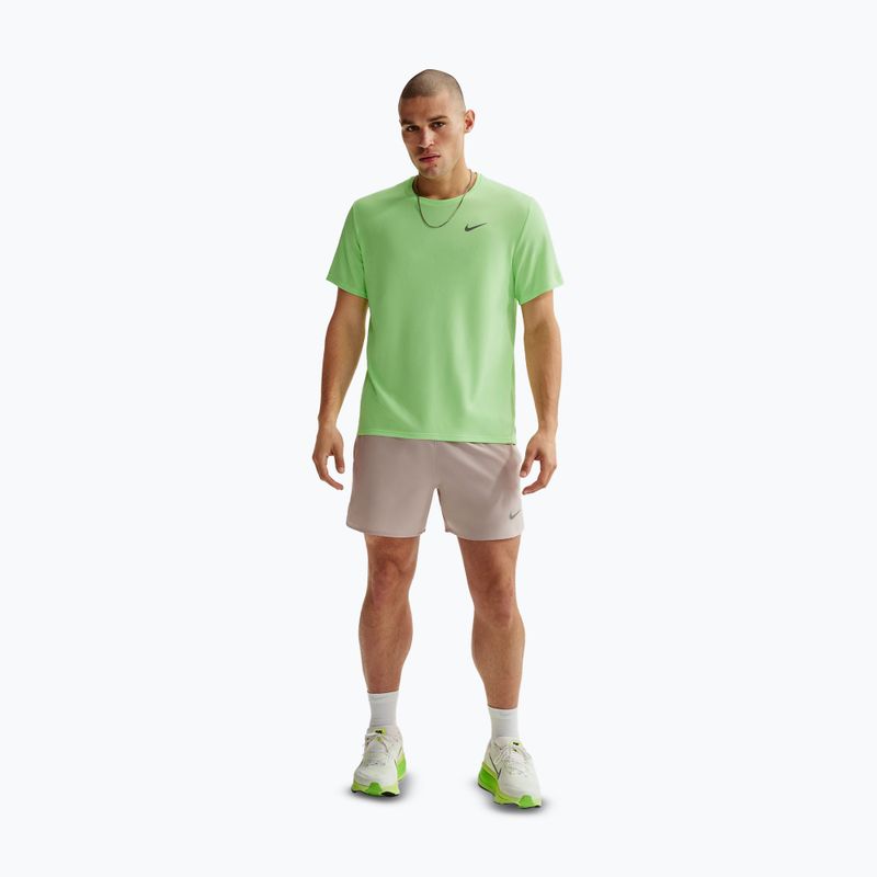 T-shirt running uomo Nike Miler Dri-Fit UV lime blast 2