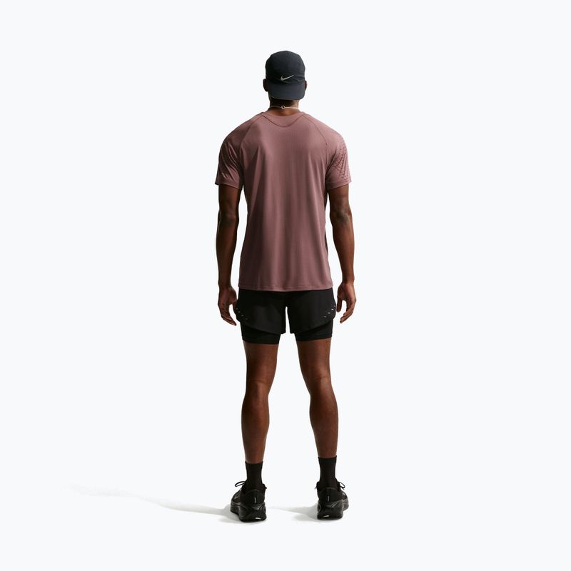 Maglia running uomo Nike Stride Dri-Fit ADV tattoo/burgundy crush 4