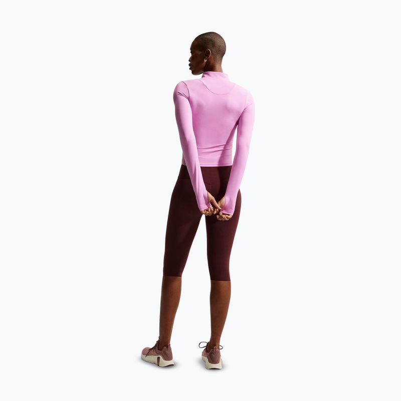 Felpa da allenamento da donna Nike Zenvy Dri-Fit Full Zip light magenta/white 3