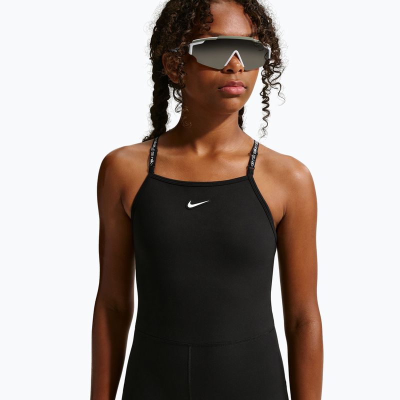 Tuta per bambini Nike One Dri-Fit Unitard black/white 3