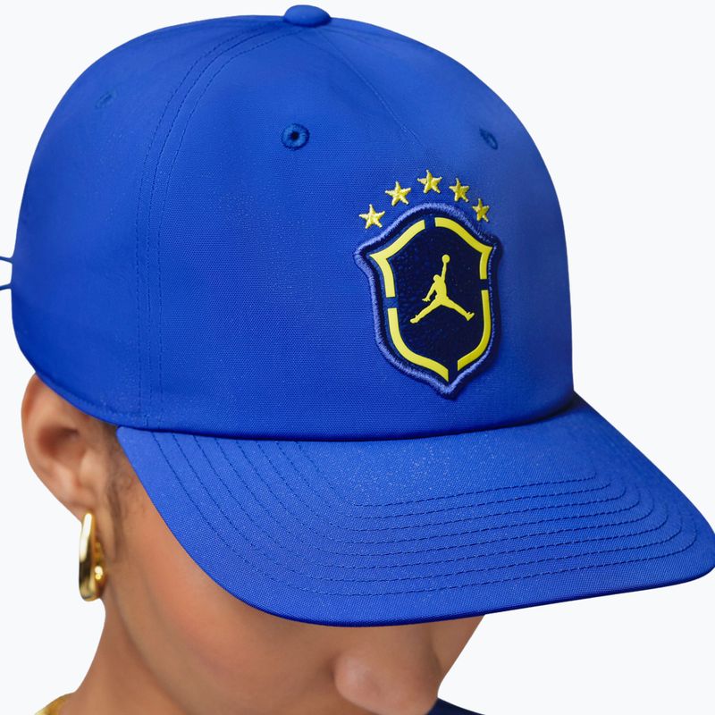 Cappellino con visiera Nike Jordan Pro old royal/yellow pulse 3
