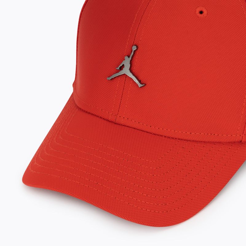 Cappellino con visiera Jordan Rise Structured Metal Jumpman chile red/r511 3