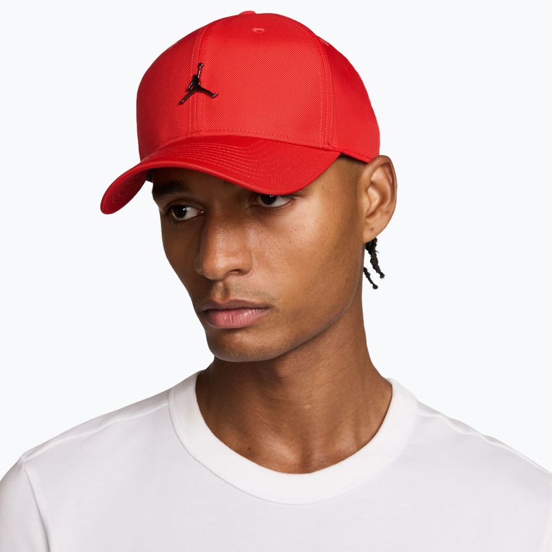 Cappellino con visiera Jordan Rise Structured Metal Jumpman chile red/r511 5