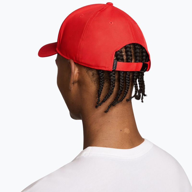 Cappellino con visiera Jordan Rise Structured Metal Jumpman chile red/r511 6