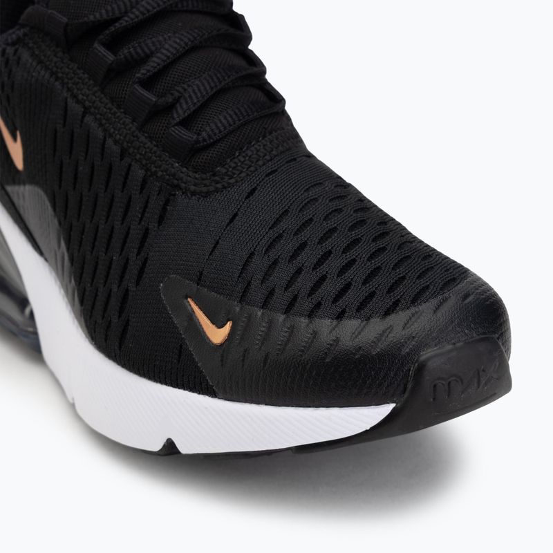 Scarpe da bambino Nike Air Max 270 black/laser orange/metallic copper 7