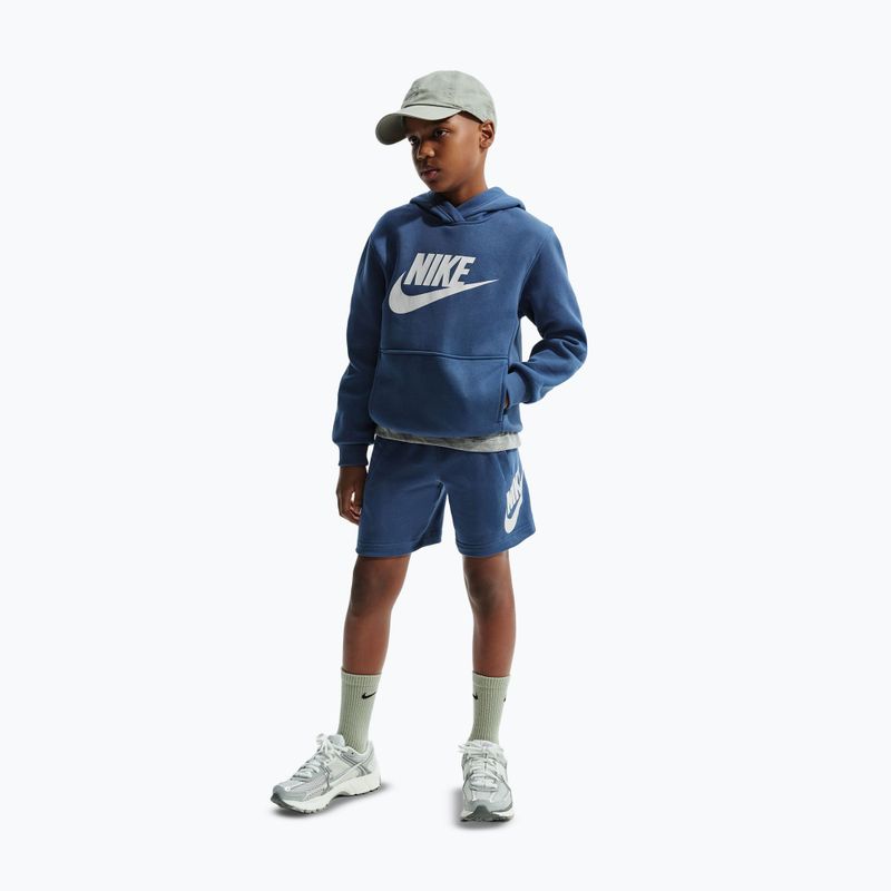 Felpa per bambini Nike Club Fleece Hoodie mystic navy/white 2