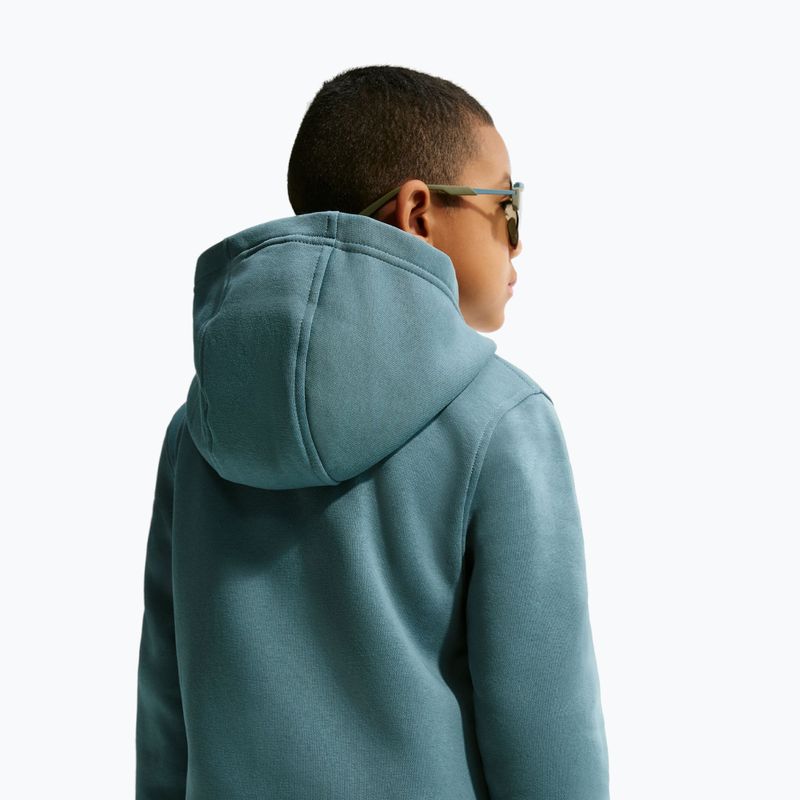 Felpa bambino Nike Club Fleece Hoodie mineral slate/white 3