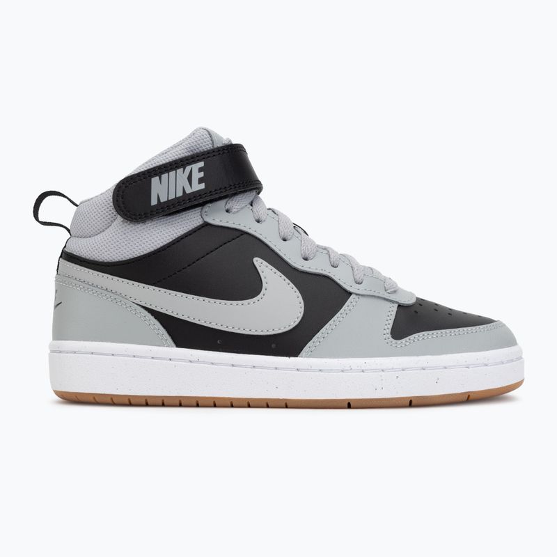 Scarpe per bambini Nike Court Borough Mid 2 black/white/gum med brown/light smoke grey 2
