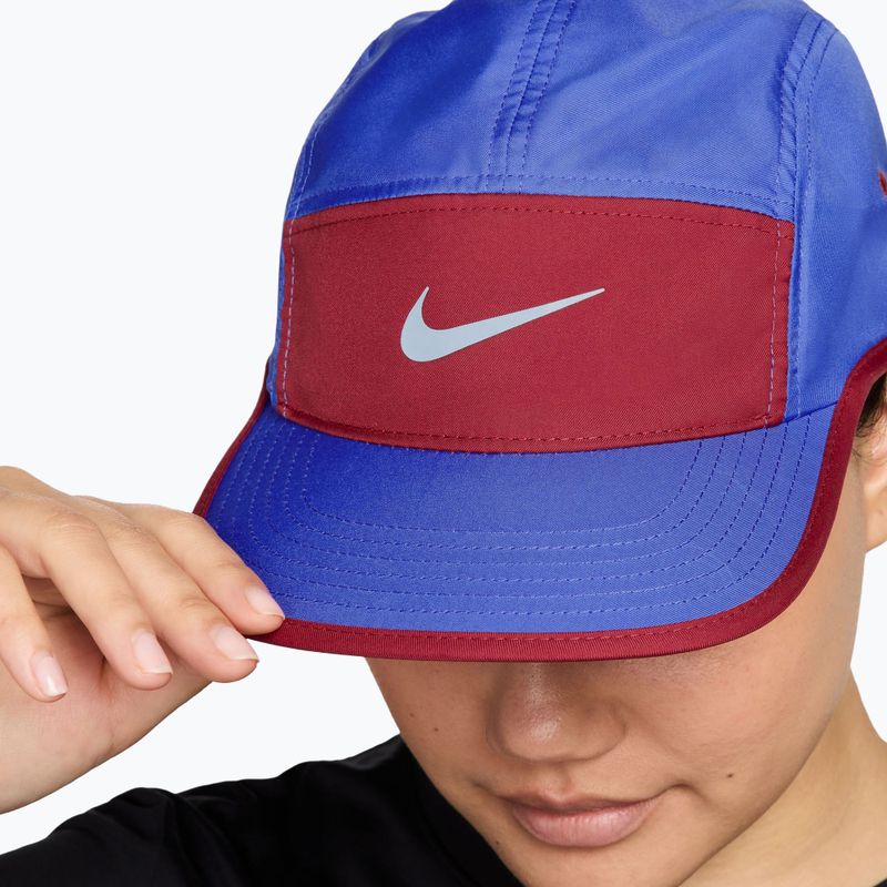 Cappellino con visiera Nike Dri-Fit Fly sapphire/team crimson/hydrogen blue 4