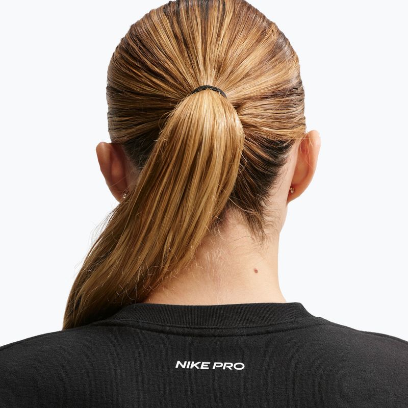 Felpa da allenamento donna Nike Pro Dri-Fit Crew Neck black/metallic silver/white 4