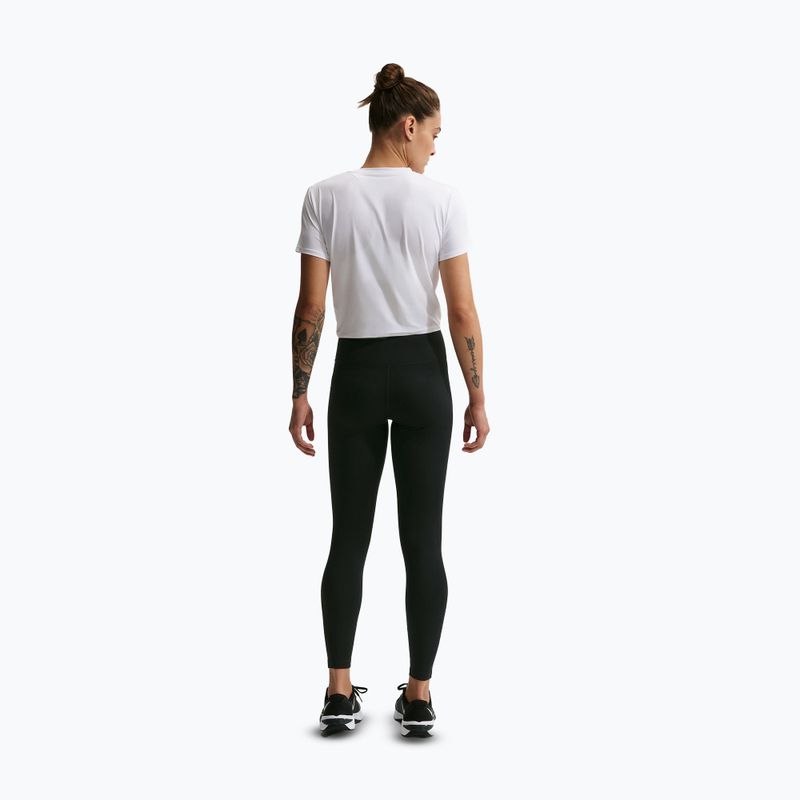 Leggings donna Nike One Seamless Front High-Waisted black/white 3
