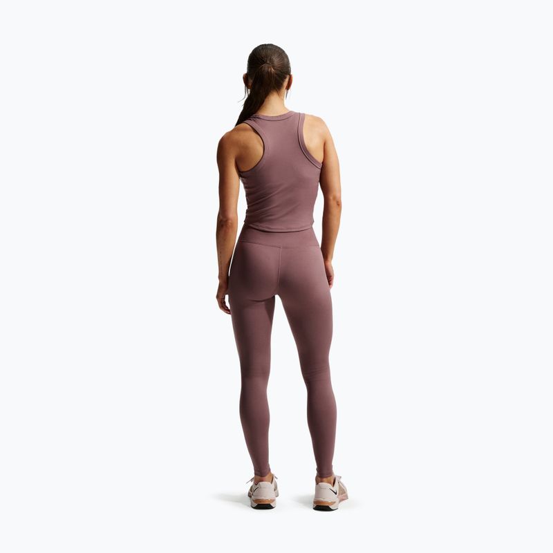 Leggings da donna Nike One Seamless Front High-Waisted tattoo/white 3
