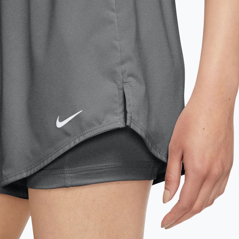 Pantaloncini da donna Nike One Dri-Fit High-Waisted 3" 2In1 smoke grey/heather/white 4