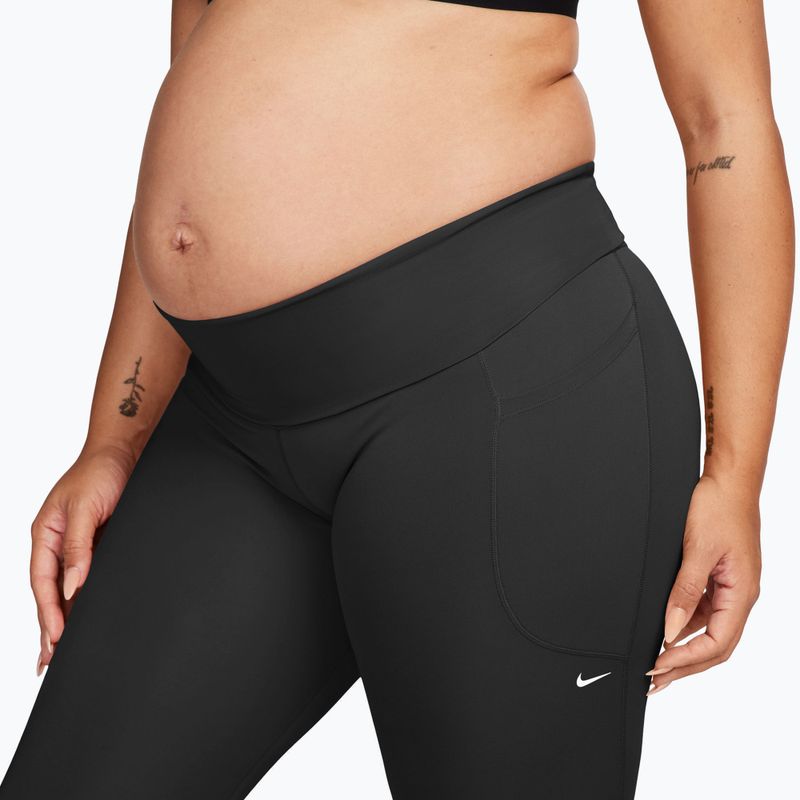 Leggings sportivi da donna Nike One Maternity High-Waisted 7/8 black/white 3