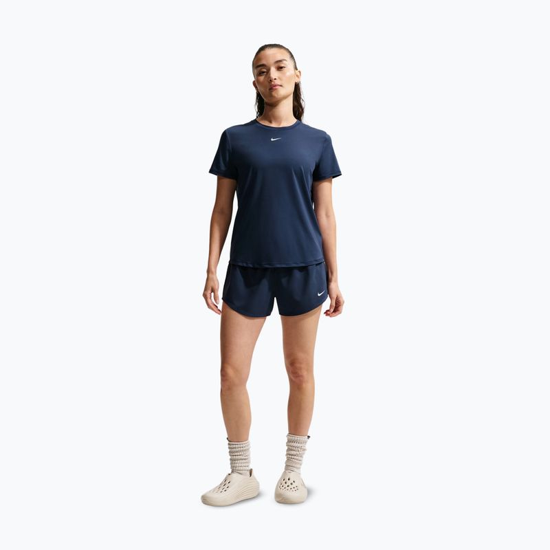 Pantaloncini da allenamento da donna Nike One midnight navy/white 2