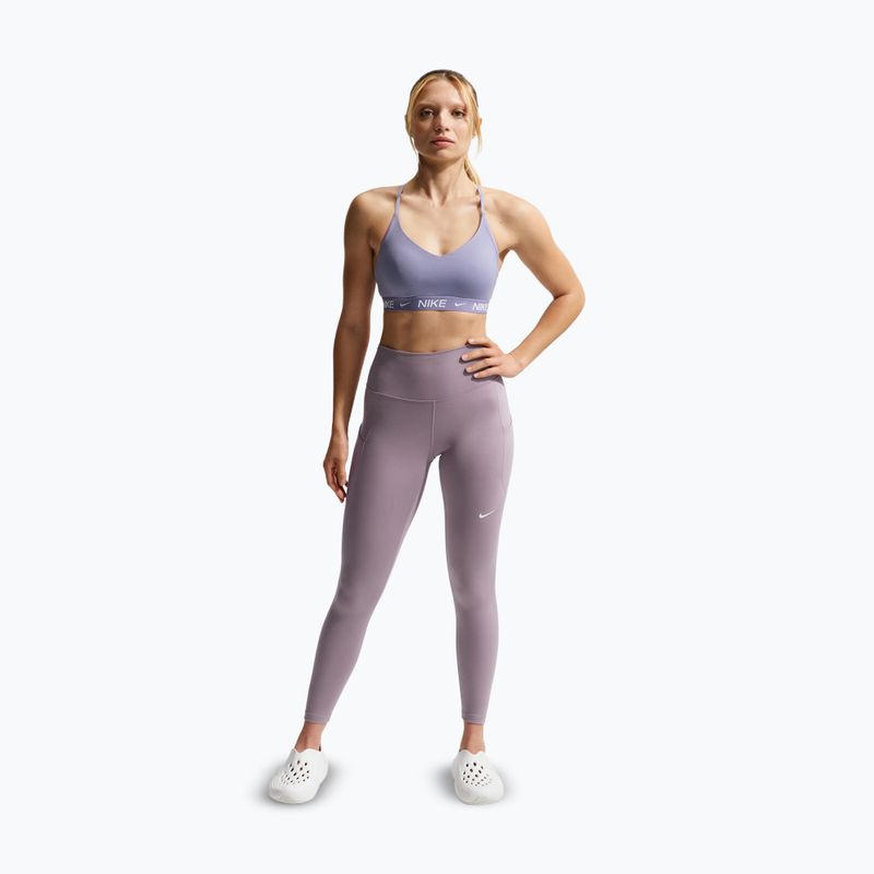 Leggings da allenamento da donna Nike One High-Waisted 7/8 light violet ore/white 2