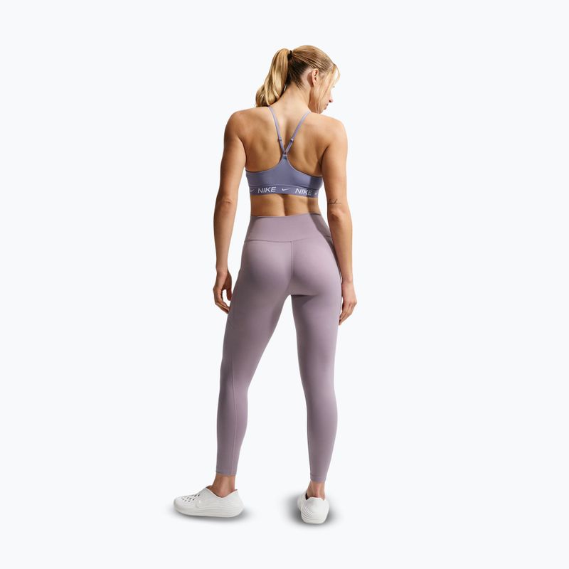Leggings da allenamento da donna Nike One High-Waisted 7/8 light violet ore/white 3