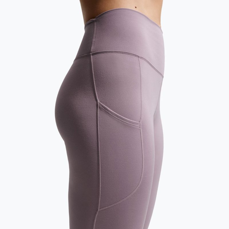 Leggings da allenamento da donna Nike One High-Waisted 7/8 light violet ore/white 5