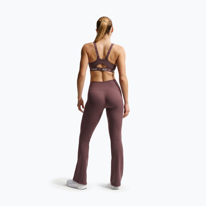 Leggings da donna Nike One High Waisted Flared tattoo/white 3