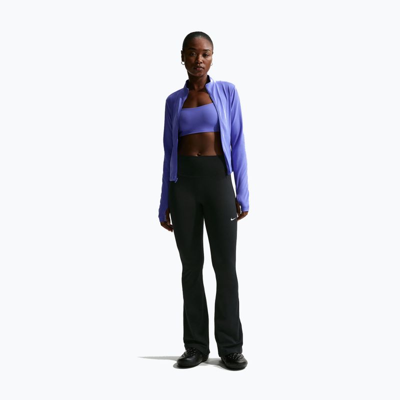 Leggings da donna Nike One High Waisted Flared black/white 2