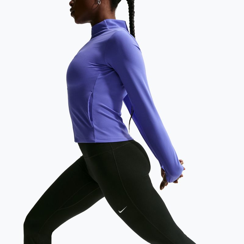 Leggings da donna Nike One High Waisted Flared black/white 4